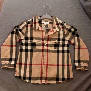 Burberry Boys 3 yr old btn down long sleeve shirt